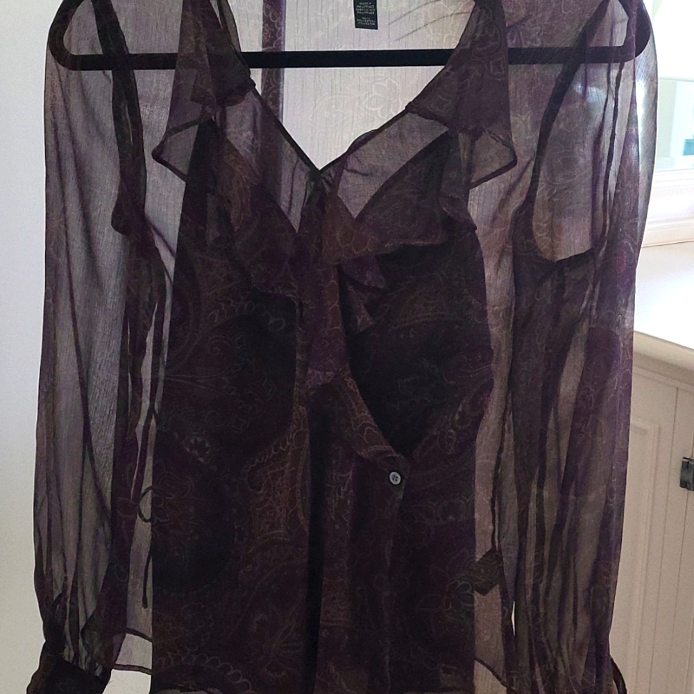 Ralph Lauren side button blouse